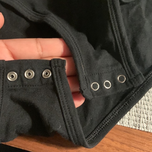 VS PINK Black Body Suit (Medium) NWOT - Picture 7 of 9